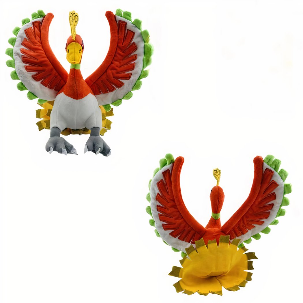 Peluche Pokémon Ho-Oh Vert