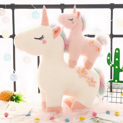Peluche de licorne toute douce pour enfants