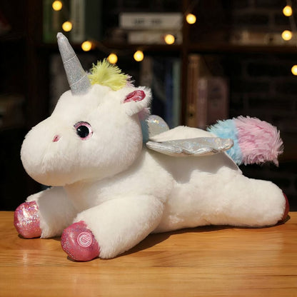 Peluche licorne lumineuse pour enfants