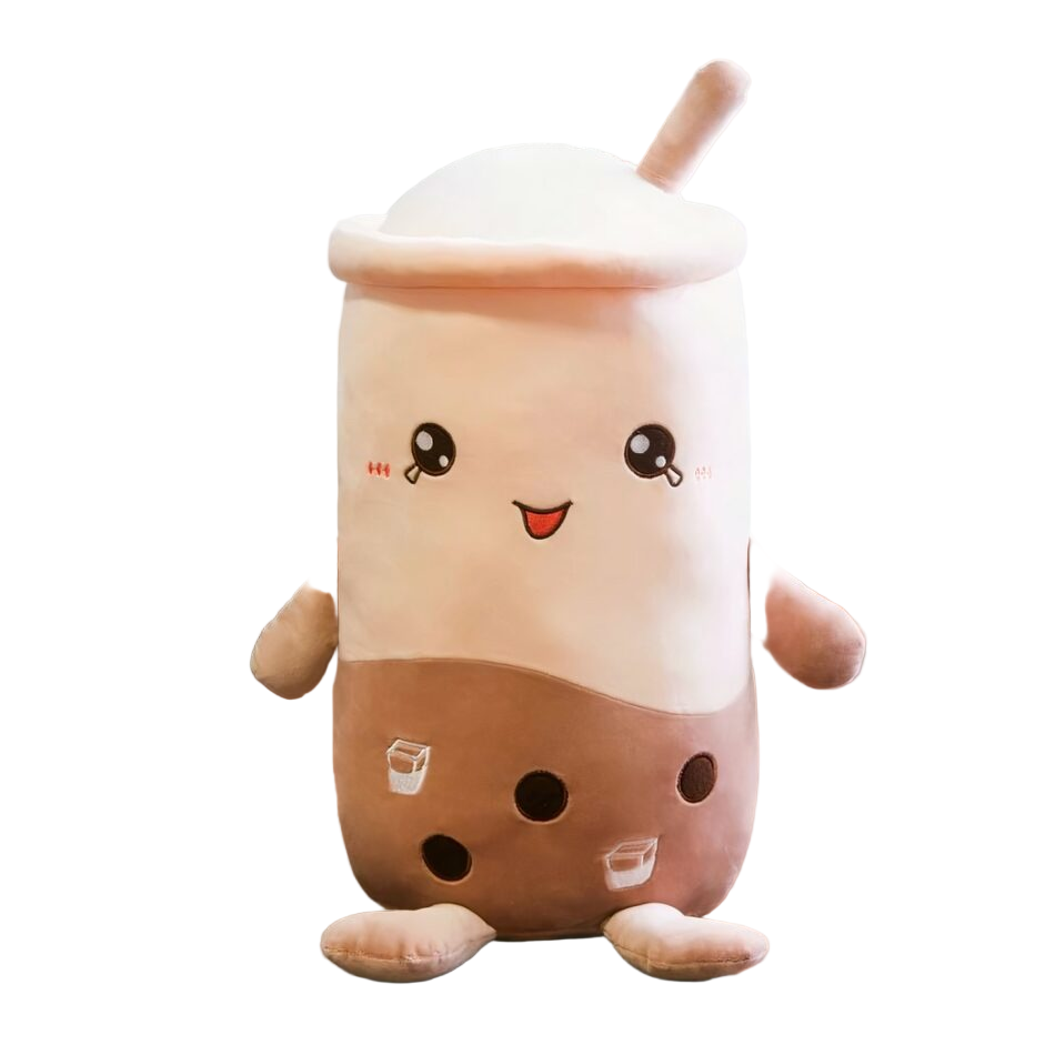 Oreiller en peluche Thé Matcha Bubble tea