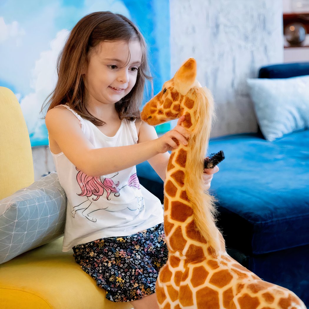 Peluche géante girafe