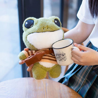Peluche grenouille avec pull