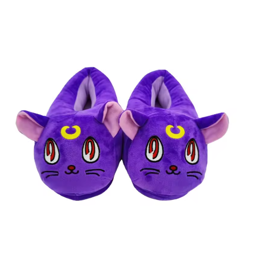 Chaussons Chat Violet