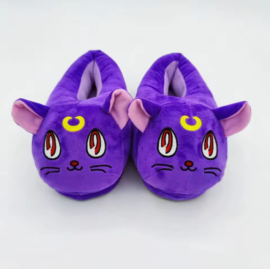 Chaussons Chat Violet