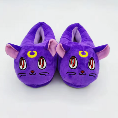 Chaussons Chat Violet
