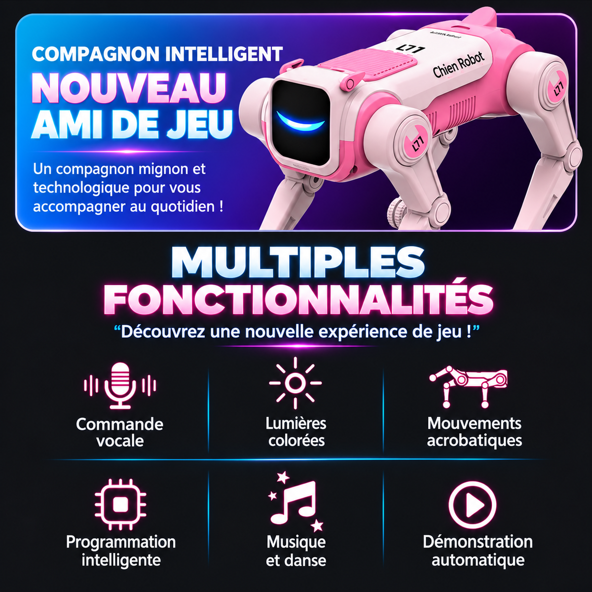 Chien robot intelligent