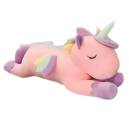 Coussin peluche licorne