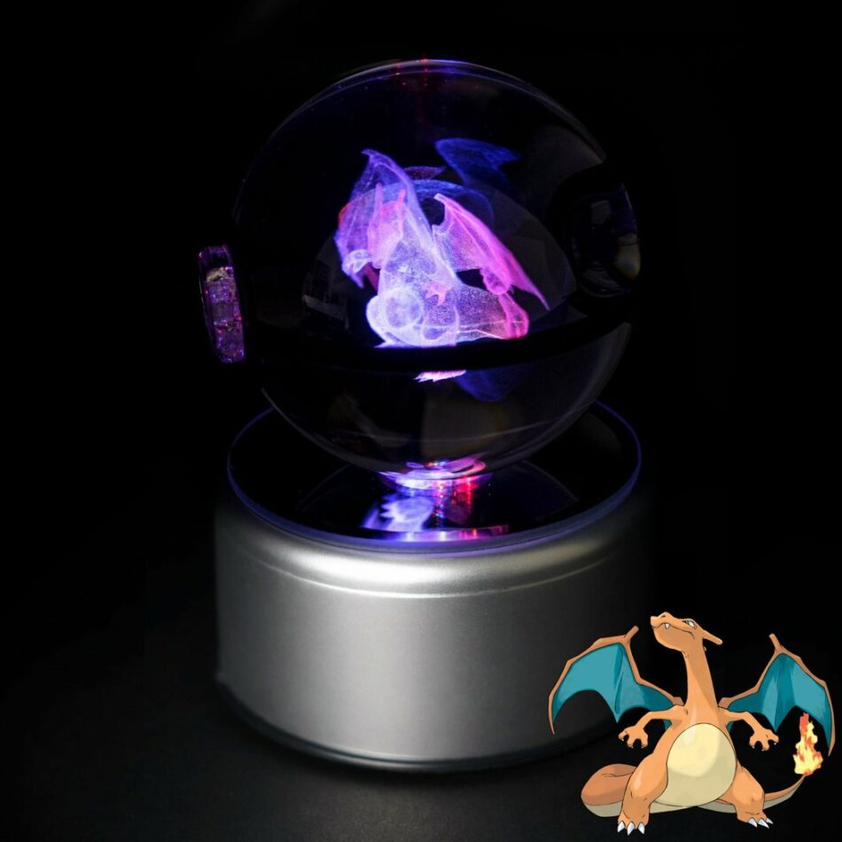 Pokéball Lumineuse en Cristal Pokémon