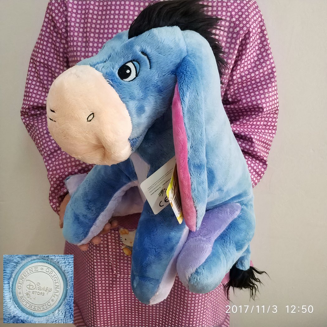 Grande peluche Bourriquet de Winnie l'Ourson