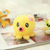 Peluche adorable pieuvre porte-clés jaune