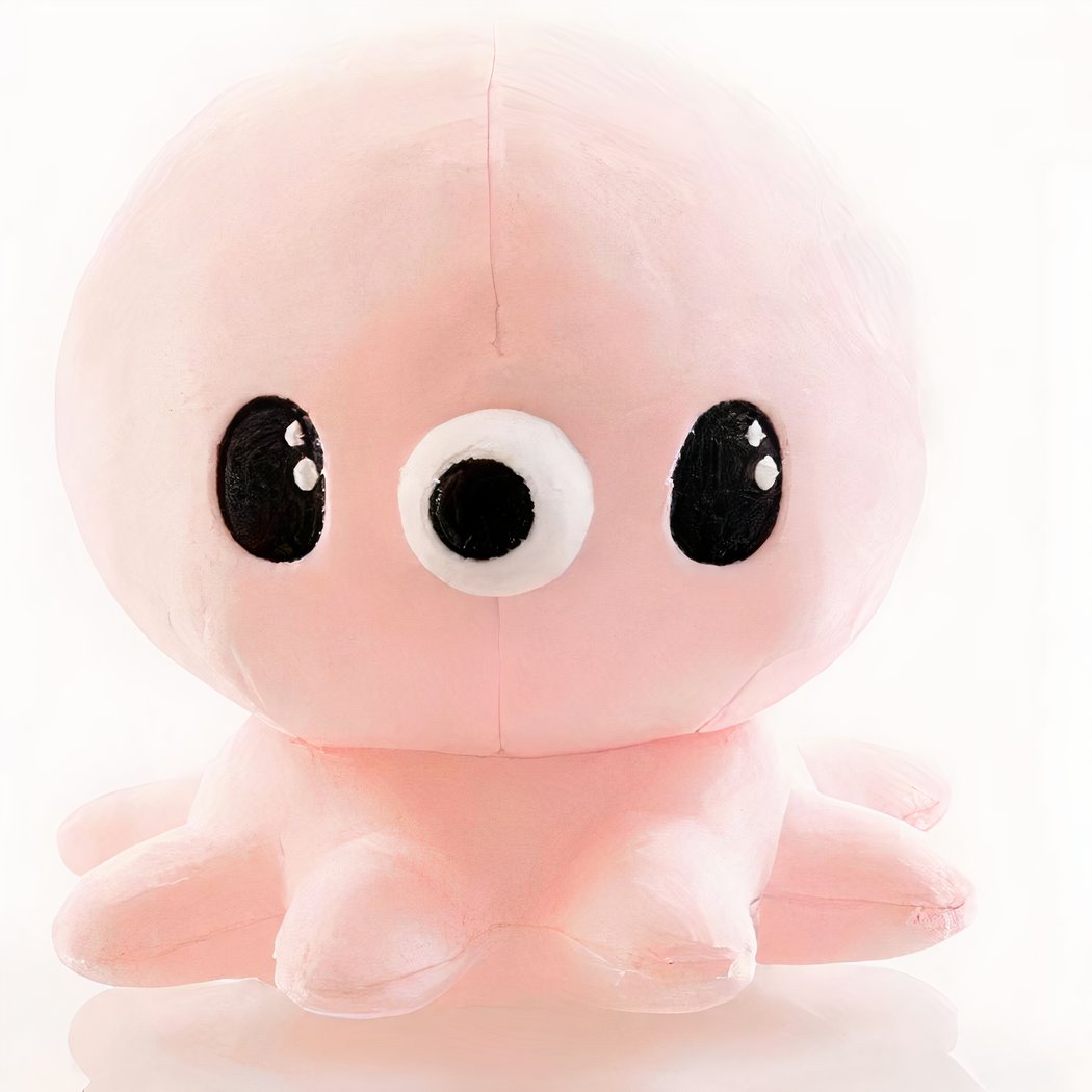 Peluche pieuvre mignonne Kawaii rose