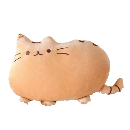 Peluche chat toute mignonne orange