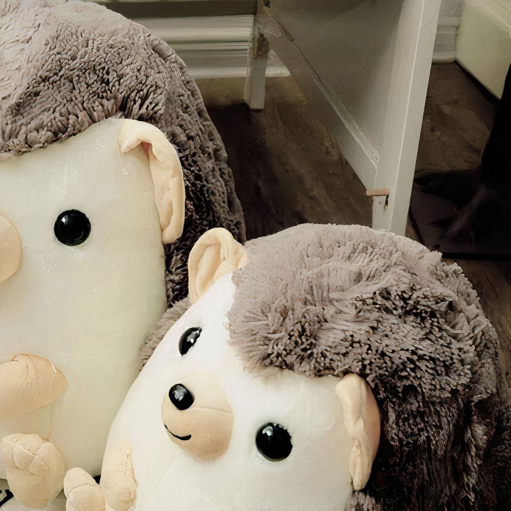 Peluche hérisson adorable marron