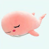 Peluche baleine rose endormie