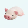 Peluche cochon blanc assoupi