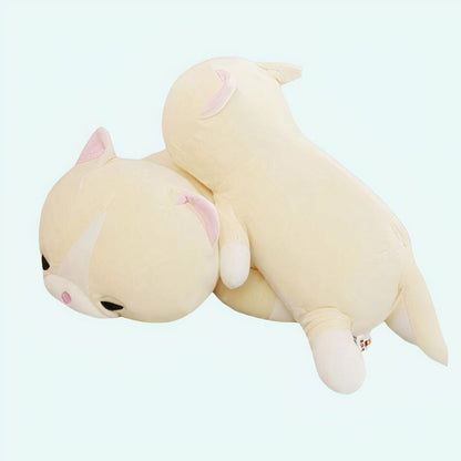 Peluche chat assoupi