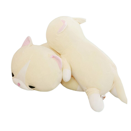 Peluche chat assoupi