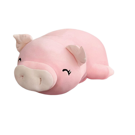 Peluche cochon rose joyeux