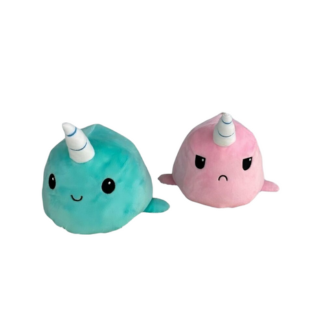 Peluche baleine licorne verte