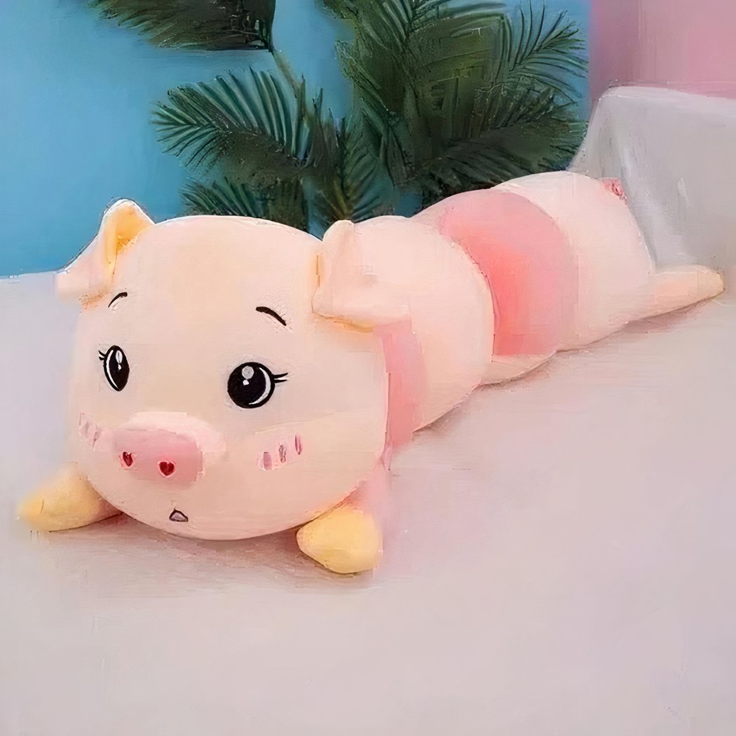 Peluche oreiller en forme de cochon doux