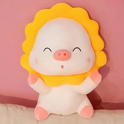 Peluche cochon tournesol