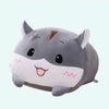 Peluche oreiller chat gris