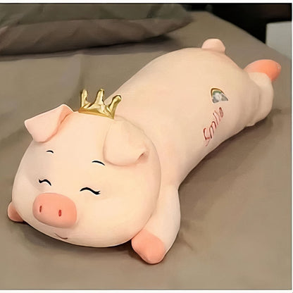 Peluche cochon roi