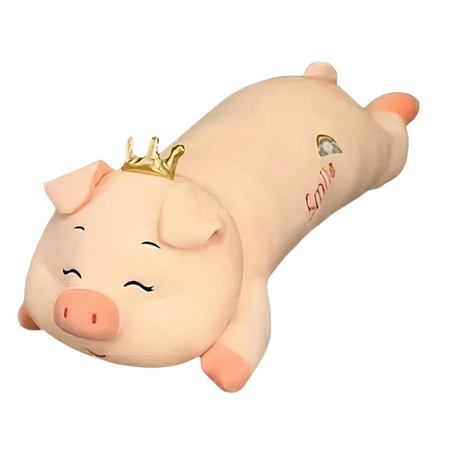 Peluche cochon roi