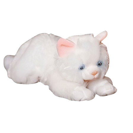 Peluche chaton blanc