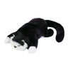 Peluche chat noir endormi