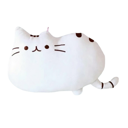 Peluche chat toute mignonne blanche