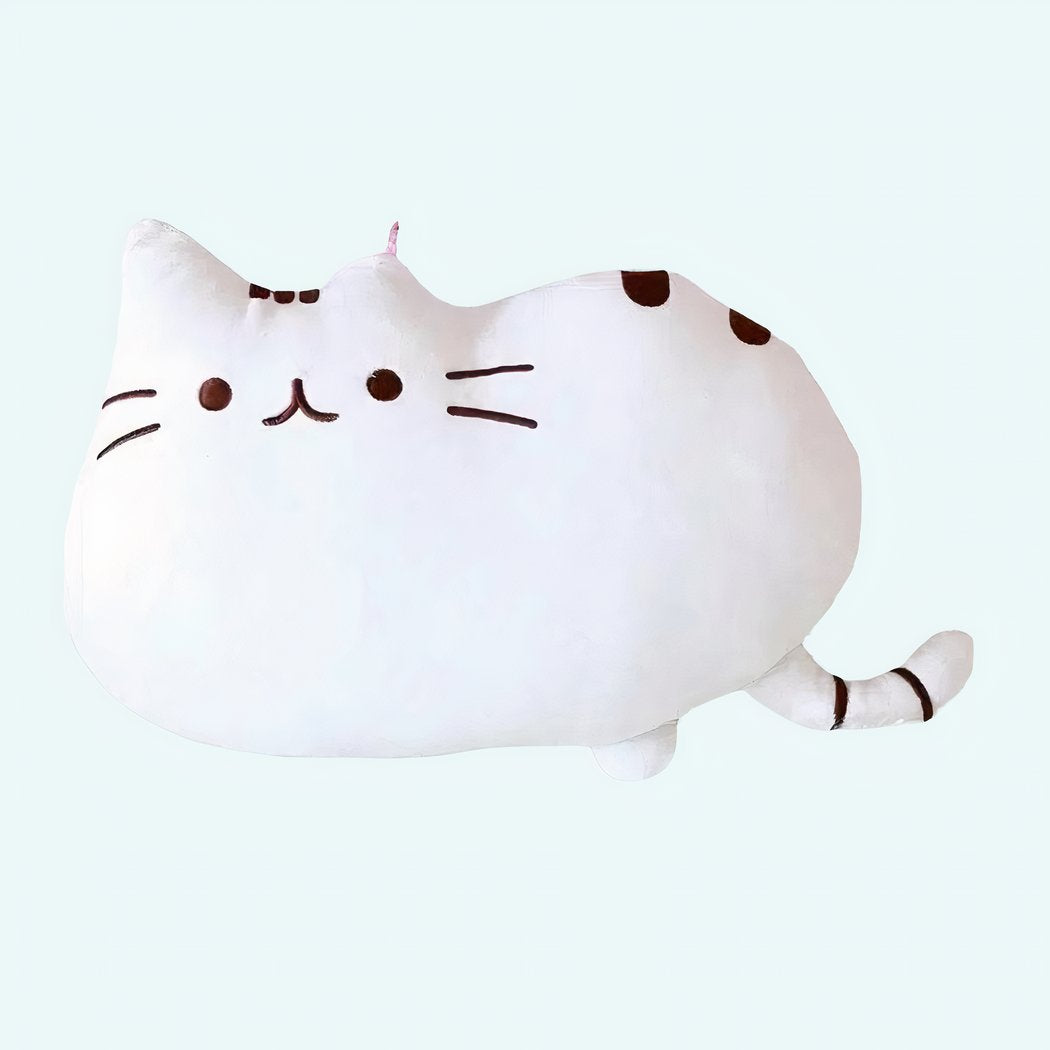 Peluche chat toute mignonne blanche