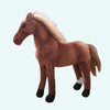 Peluche cheval marron mignon