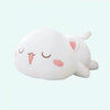 Peluche chat blanc kawaii endormi