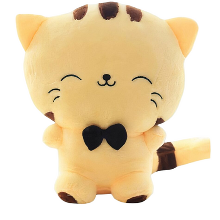 Peluche bébé chat jaune