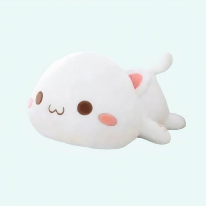 Peluche chat blanc kawaii