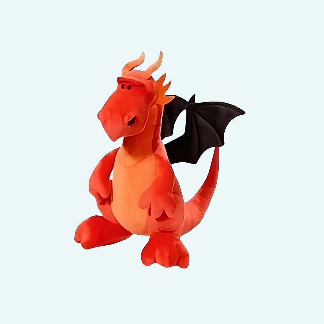 Peluche Dragon rouge