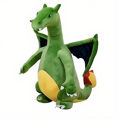 Peluche dragon vert géant