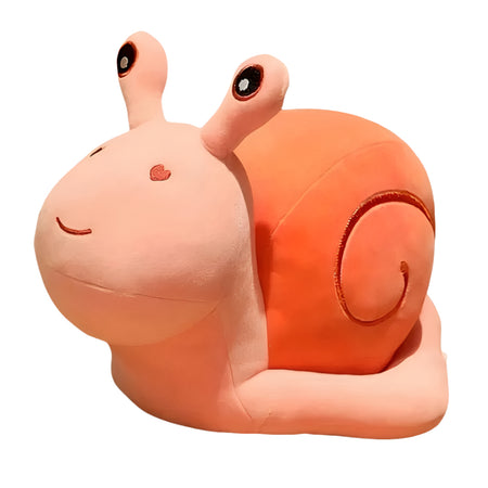 Peluche escargot avec coeur rose