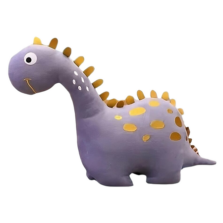 Peluche dinosaure rigolote violette