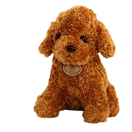 Peluche caniche camel
