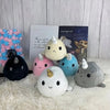 Peluche baleine licorne blanche