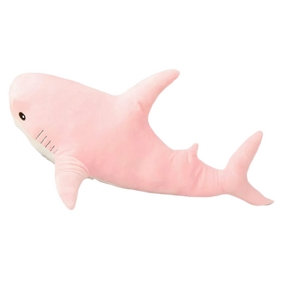Peluche requin géant rose