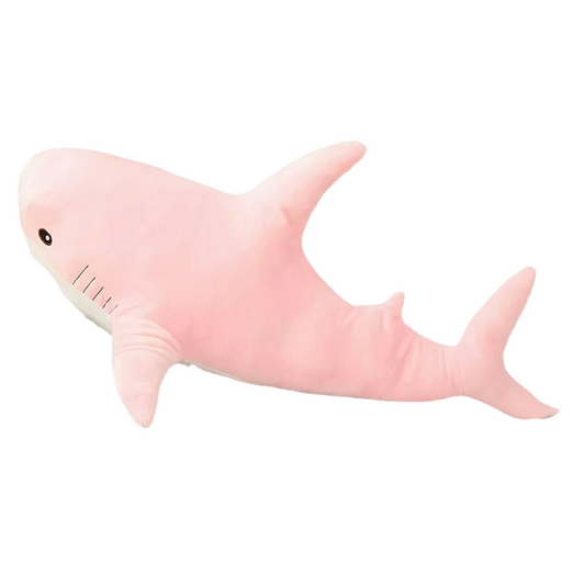 Peluche requin géant rose