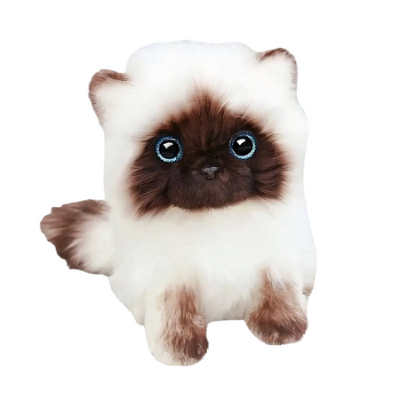 Peluche chaton siamois