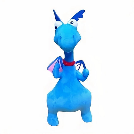 Peluche dragon bleu