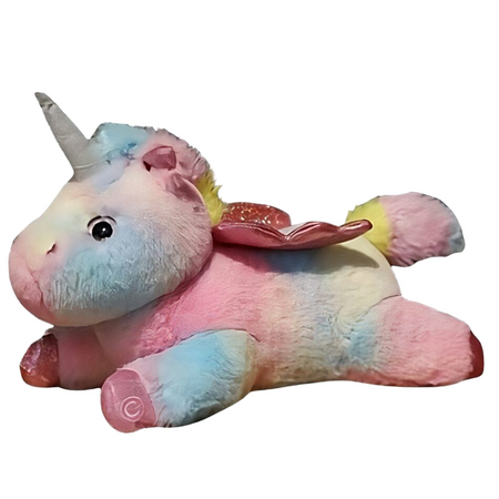 Peluche licorne multicolore lumineuse pour enfants