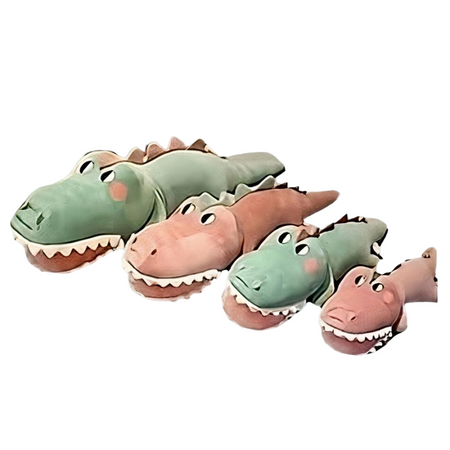 Peluche rigolote crocodile verte