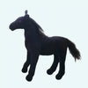 Peluche cheval noir mignon