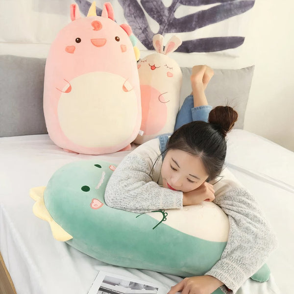 Peluche Squishmallow dinosaure tout doux